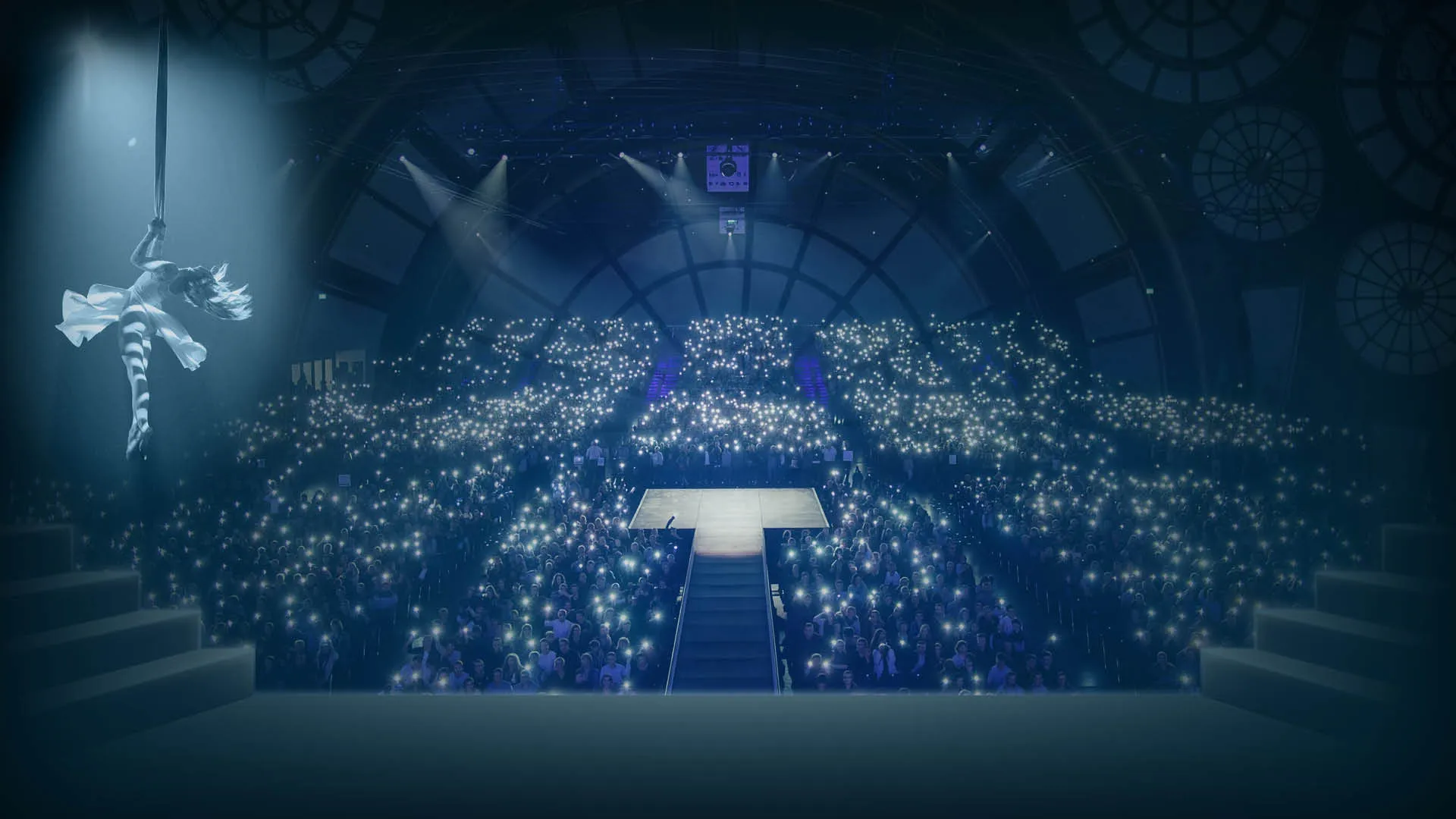 Lichtershow bei Weihnachten neu erleben, festliche Atmosphäre und beeindruckende Lichtinszenierung.